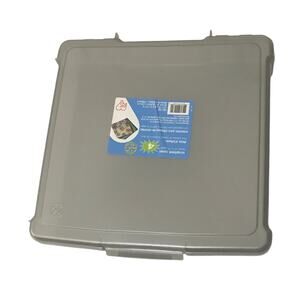 Iris Gray Scrapbook case for 12 x 12 papers and books